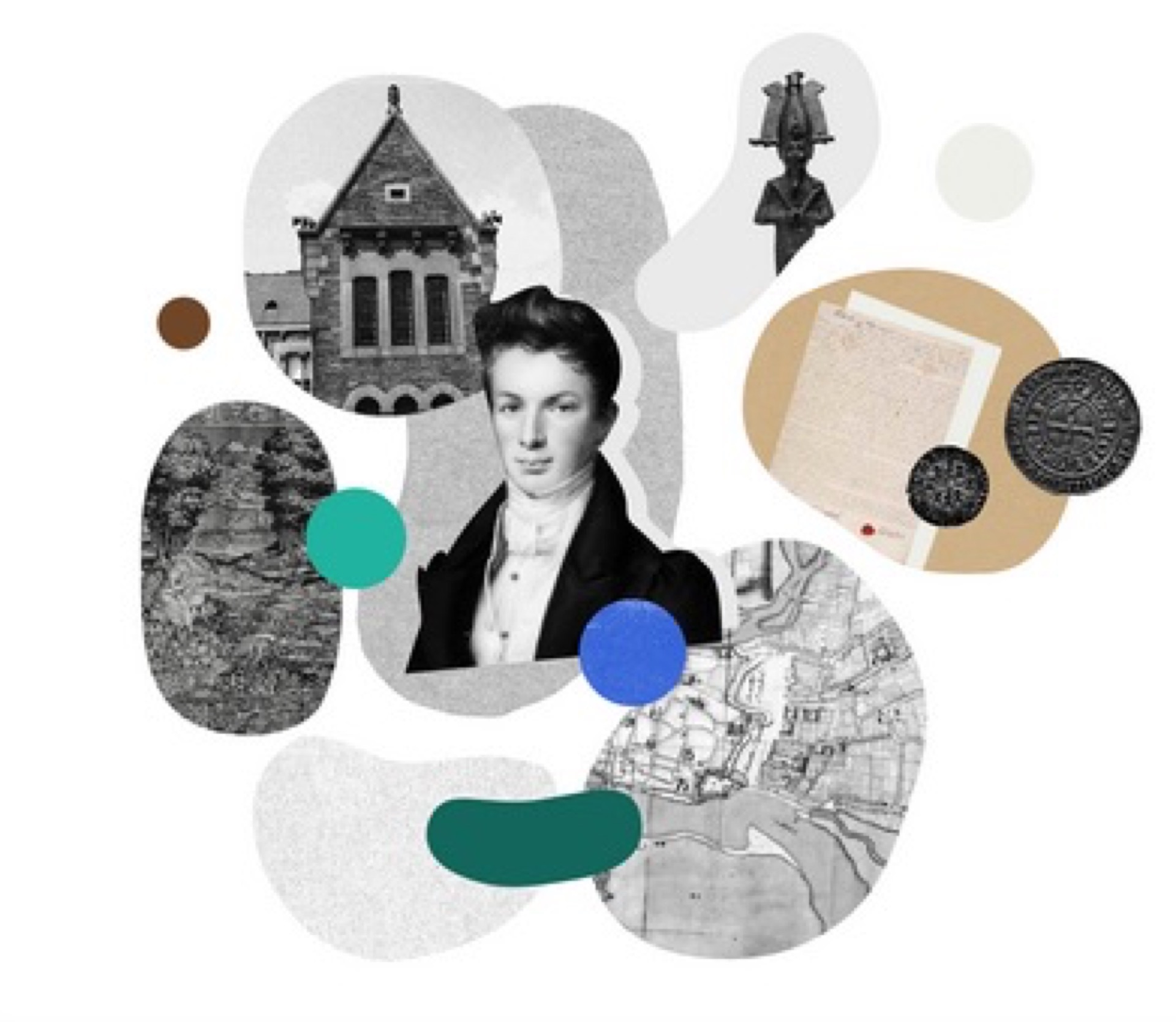 Illustration collage — esthétique du Musée Dobrée
